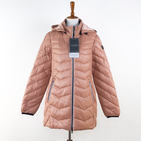 Noize Rose Claire Lightweight Puffer Mid Jacket - Picture 2 of 12